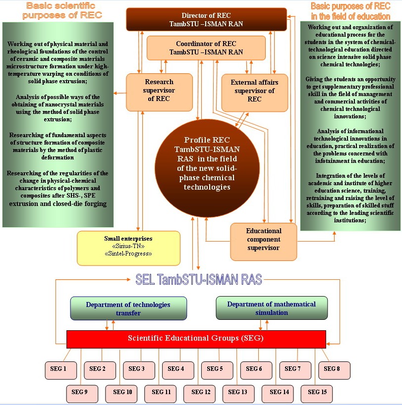 Organisational chart of REC